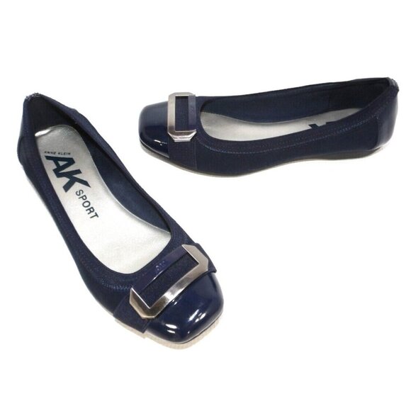 ANNE KLEIN Sport dark blue slip on shoes man made materials women's size 6.5 M - Picture 1 of 8